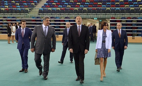 Prezident və xanımı Milli Gimnastika Arenasında - FOTOLAR